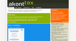 Desktop Screenshot of akonttax.cz